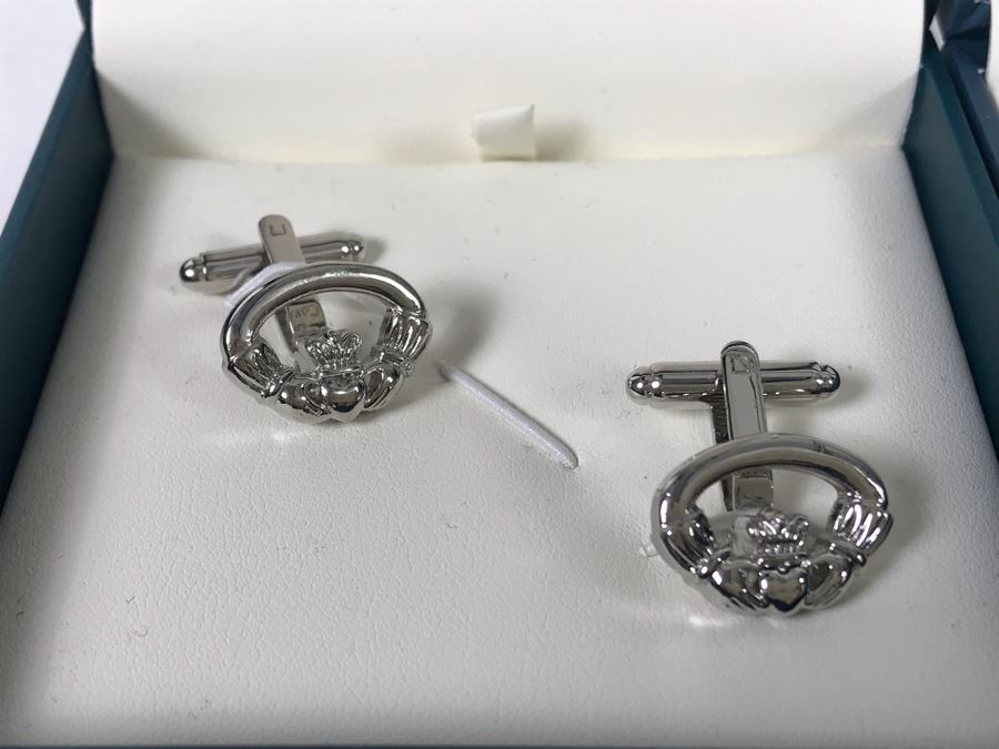 New Pair Of Irish Tara Solvar Cufflinks $118 Value [Photo 3]