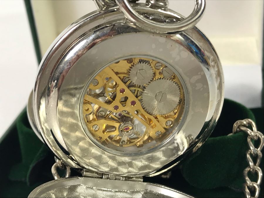 New Mullingar Pewter Mechanical Pocket Watch [Photo 6]