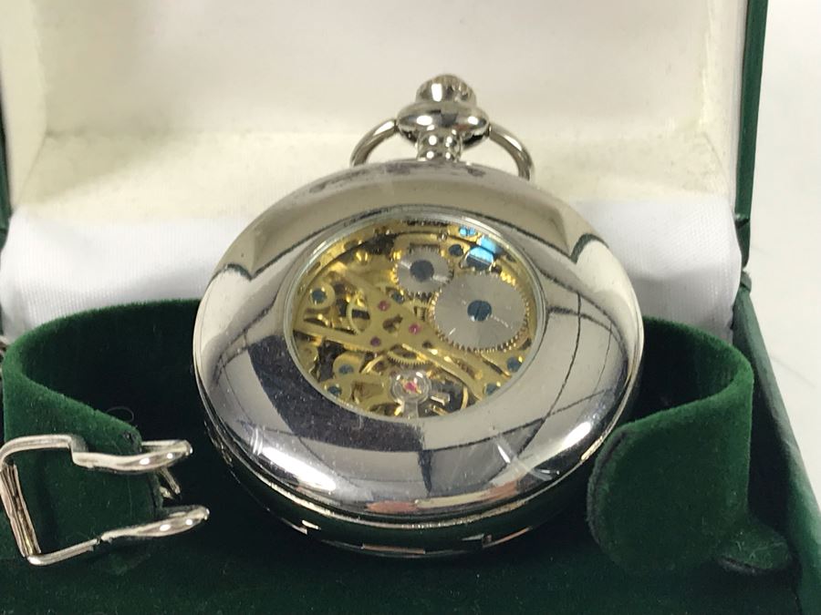 New Mullingar Pewter Mechanical Pocket Watch [Photo 4]