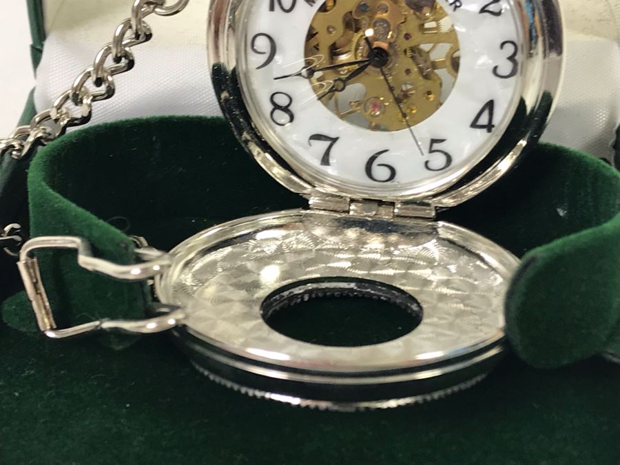 New Mullingar Pewter Mechanical Pocket Watch [Photo 9]