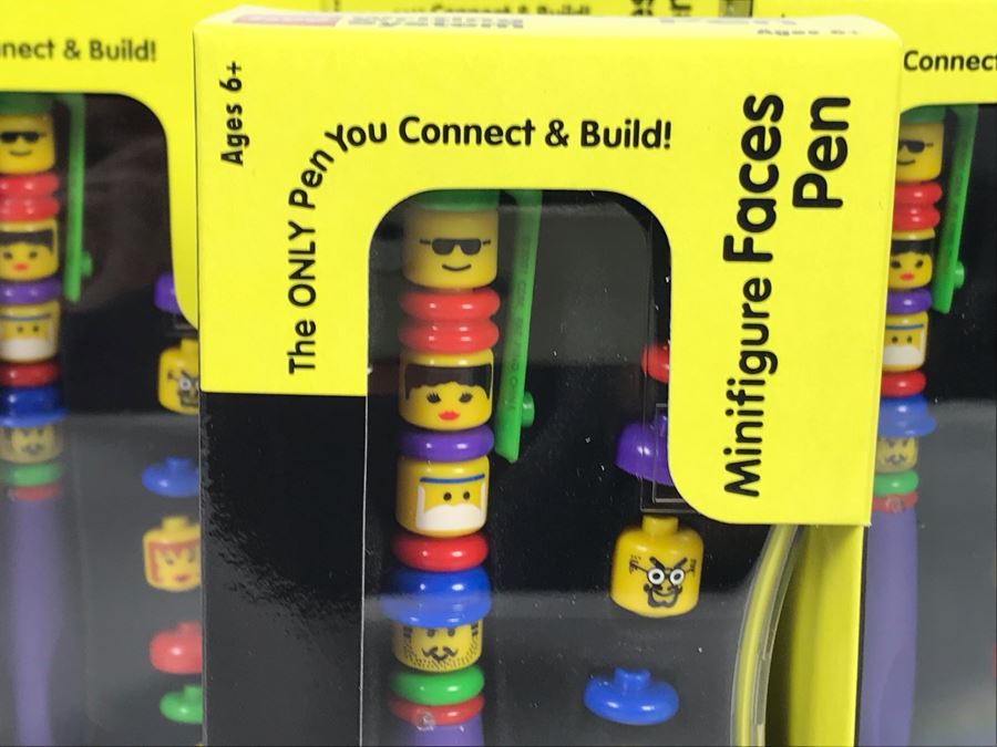 (6) New LEGO Minifigure Faces Pens [Photo 2]