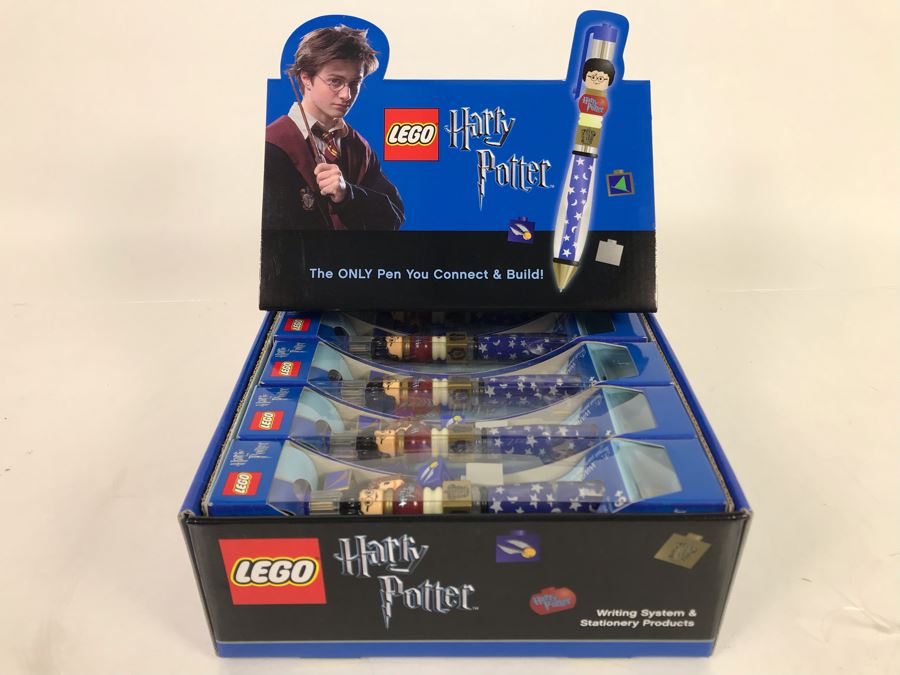 New Lego Harry Potter Pens With Store Display Merchandiser - 12 Total Pens