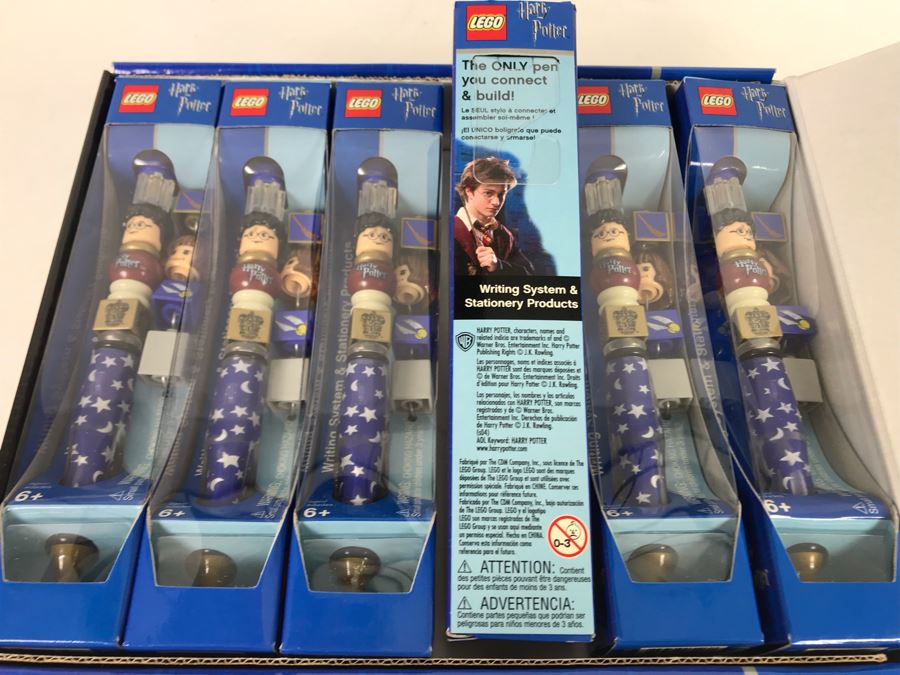 New Lego Harry Potter Pens With Store Display Merchandiser - 12 Total Pens [Photo 7]