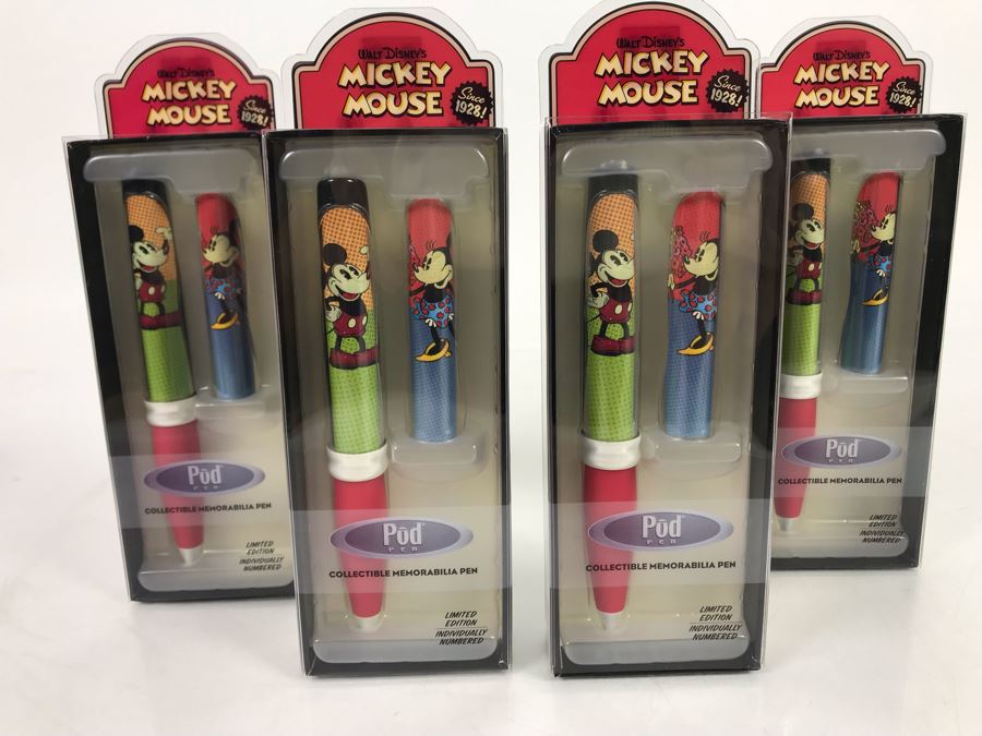 (4) New Walt Disney's Mickey Mouse Pod Ballpoint Pens [Photo 2]