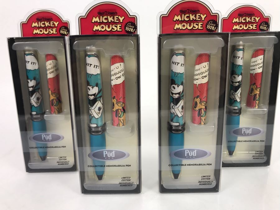 (4) New Walt Disney's Mickey Mouse Pod Ballpoint Pens [Photo 2]