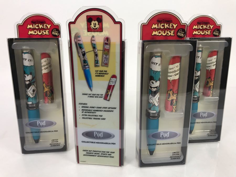 (4) New Walt Disney's Mickey Mouse Pod Ballpoint Pens [Photo 6]