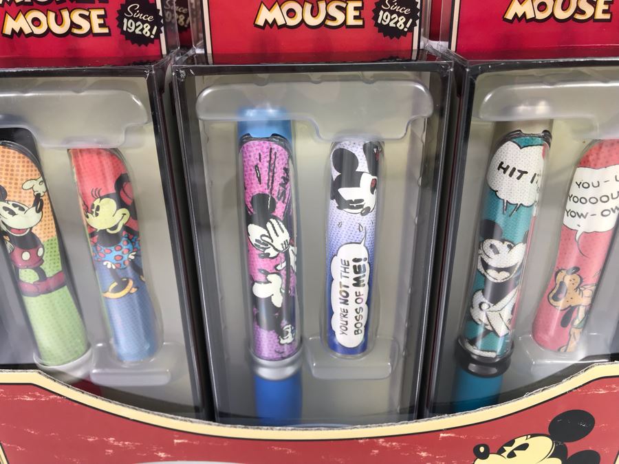 New Walt Disney's Mickey Mouse Pod Ballpoint Pens With Store Display ...