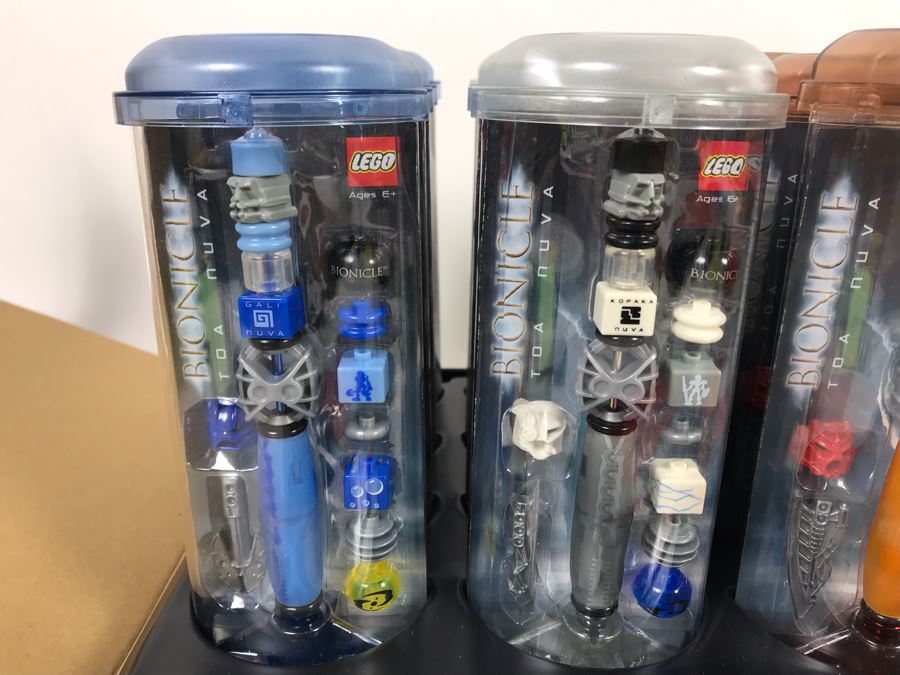 New LEGO Bionicle Toa Nuva Pens With Store Display Merchandiser - 24 Total Pens [Photo 3]