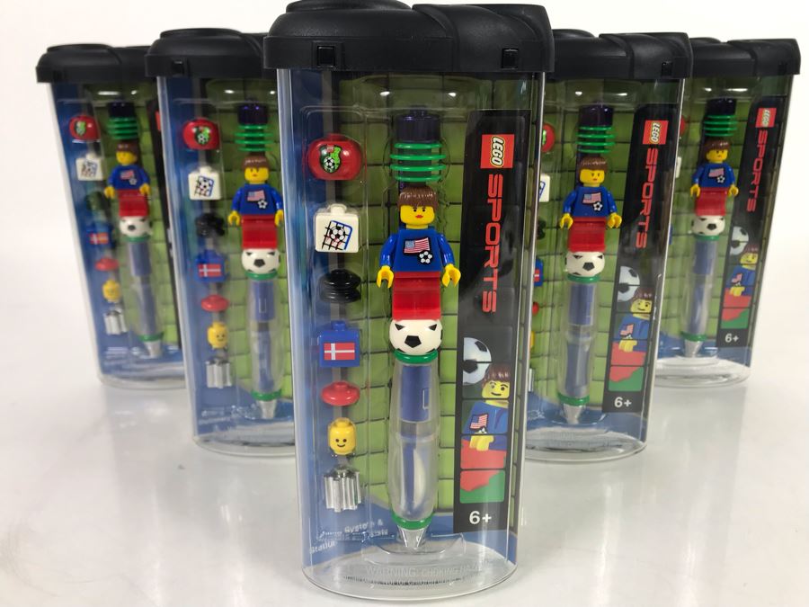 (6) New LEGO Girl Soccer Pens [Photo 1]