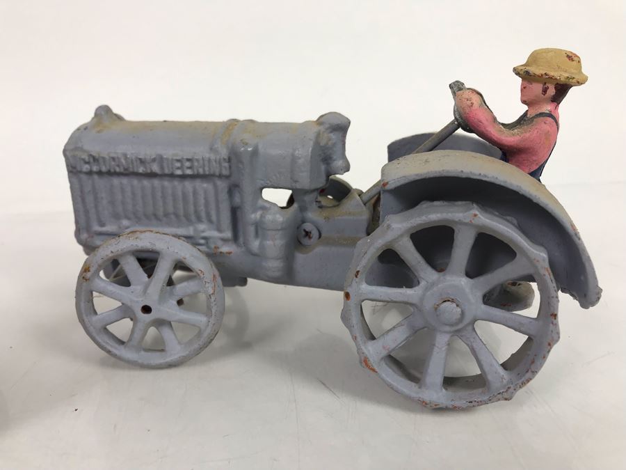 Pair Of Cast Iron Toy Tractors [Photo 2]