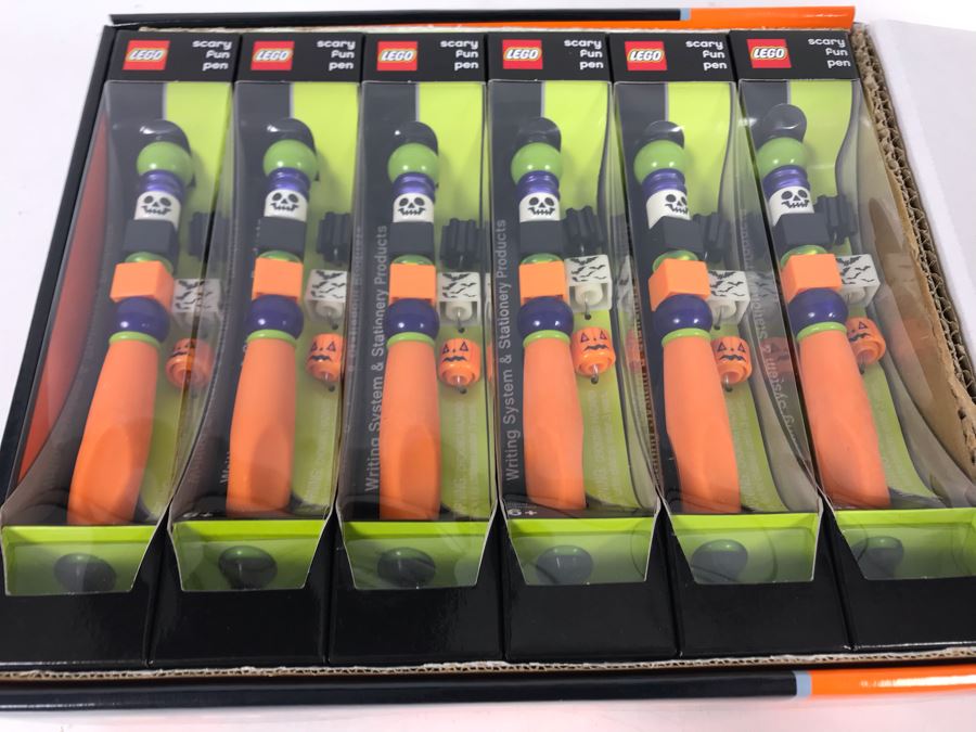 New LEGO Scary Fun Halloween Pens With Store Display Merchandiser - 12 Total Pens [Photo 4]
