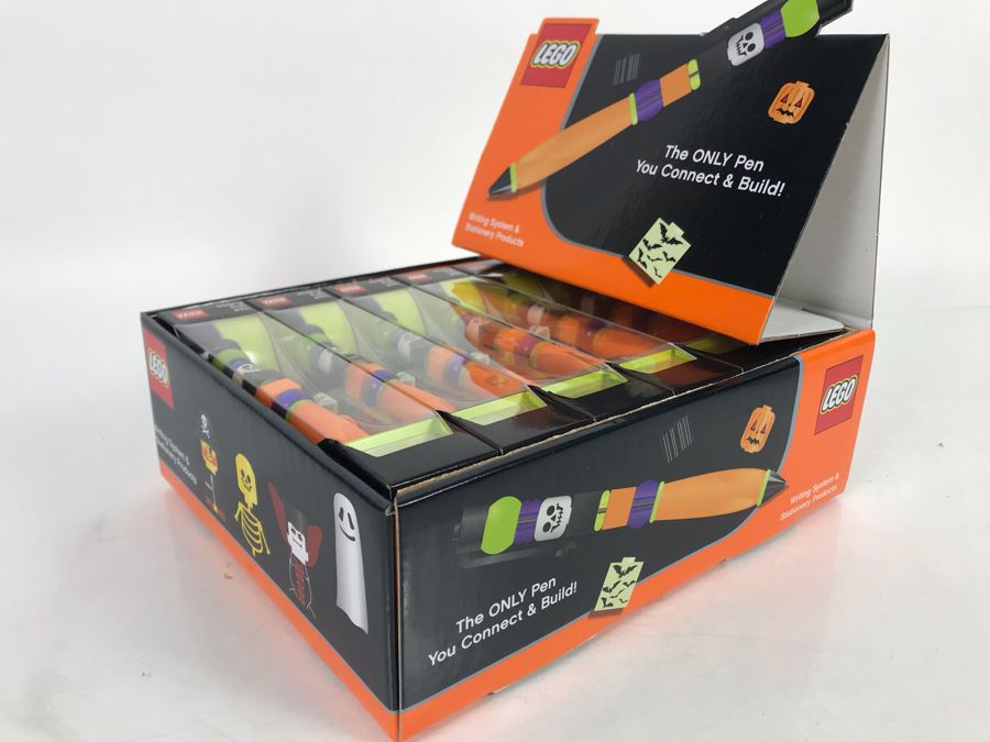 New LEGO Scary Fun Halloween Pens With Store Display Merchandiser - 12 Total Pens [Photo 3]