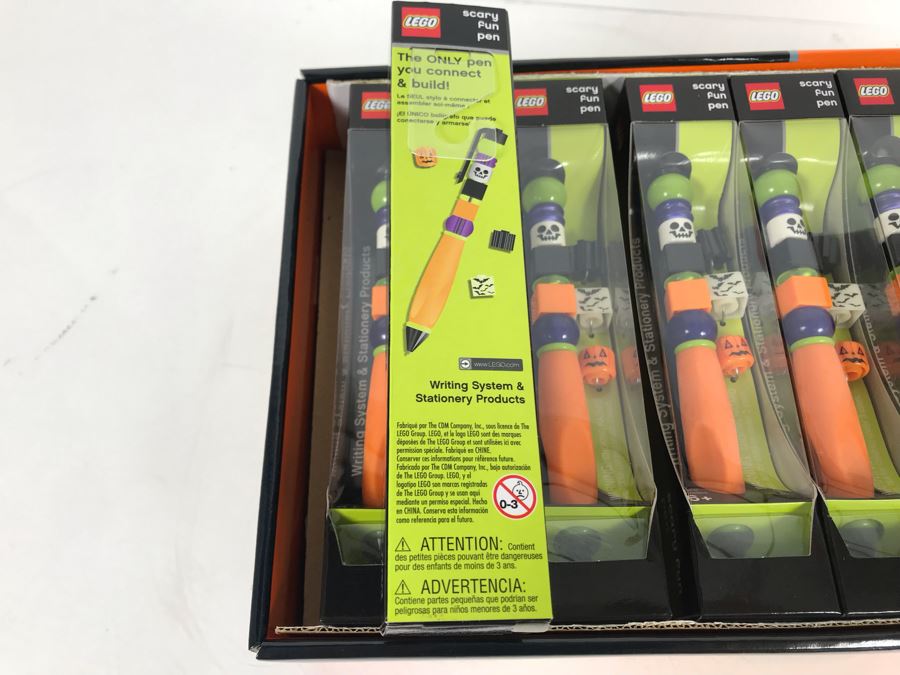 New LEGO Scary Fun Halloween Pens With Store Display Merchandiser - 12 Total Pens [Photo 7]