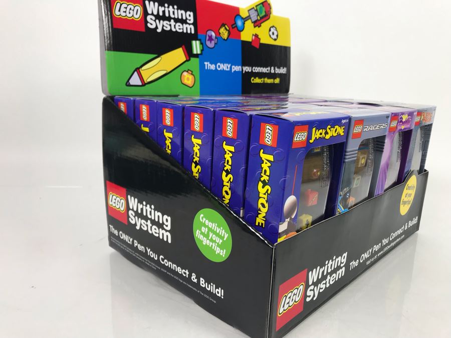 New Lego Writing Systems Pens With Store Display Merchandiser - 24 Total Pens [Photo 8]