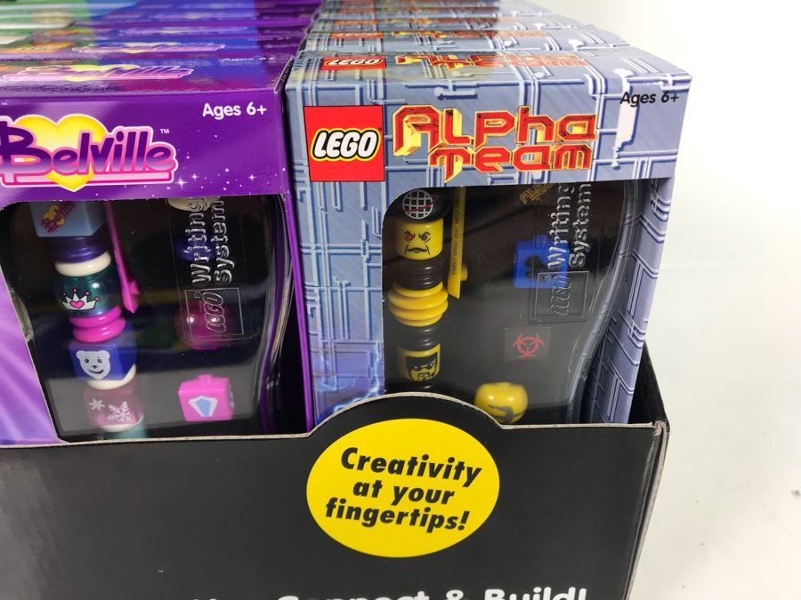 New Lego Writing Systems Pens With Store Display Merchandiser - 24 Total Pens [Photo 7]