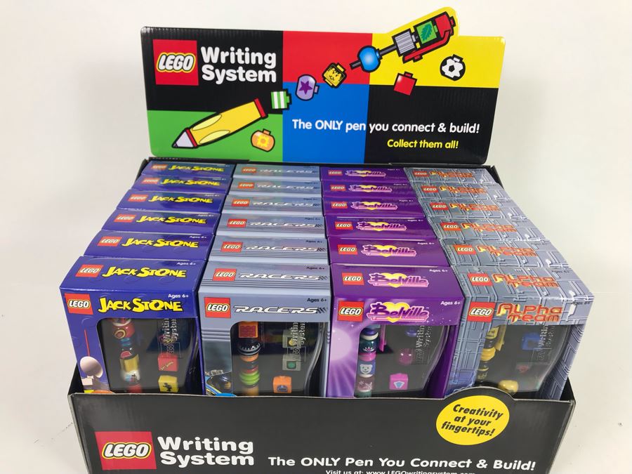 New Lego Writing Systems Pens With Store Display Merchandiser - 24 Total Pens [Photo 3]