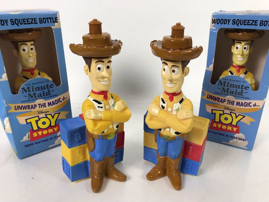 (4) Original Disney's Toy Story Woody Squeeze Bottles [Photo 2]