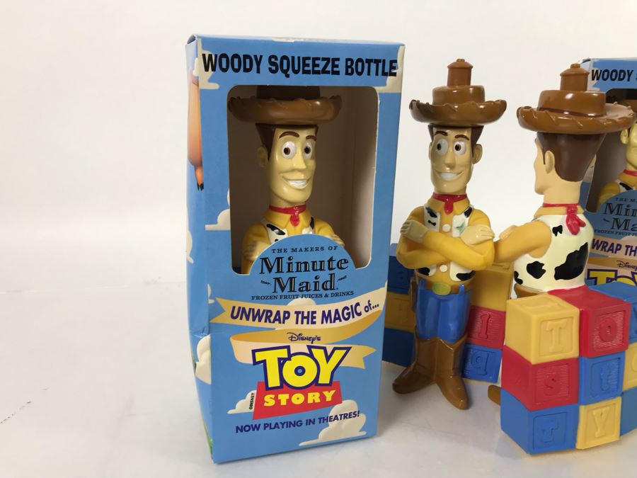 (4) Original Disney's Toy Story Woody Squeeze Bottles [Photo 7]