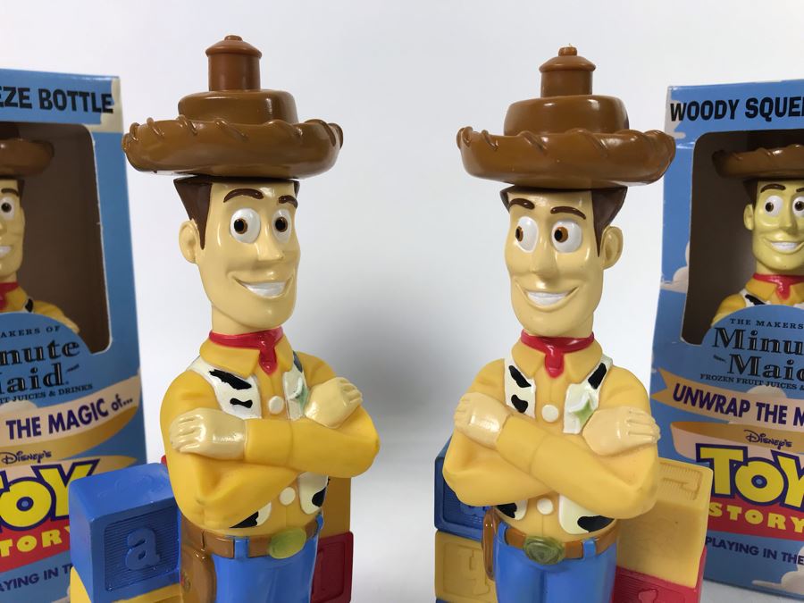 (4) Original Disney's Toy Story Woody Squeeze Bottles [Photo 4]