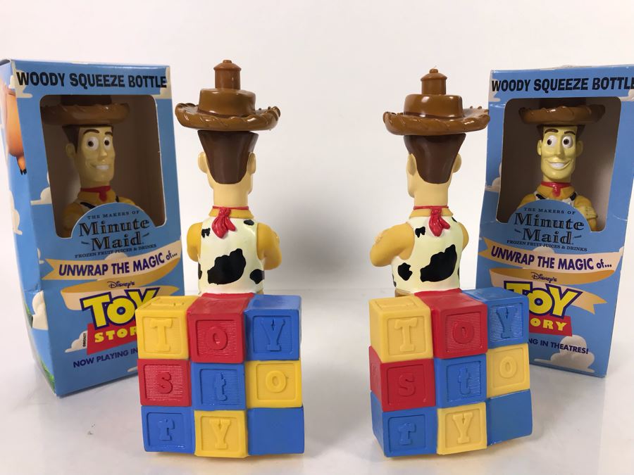 (4) Original Disney's Toy Story Woody Squeeze Bottles [Photo 5]