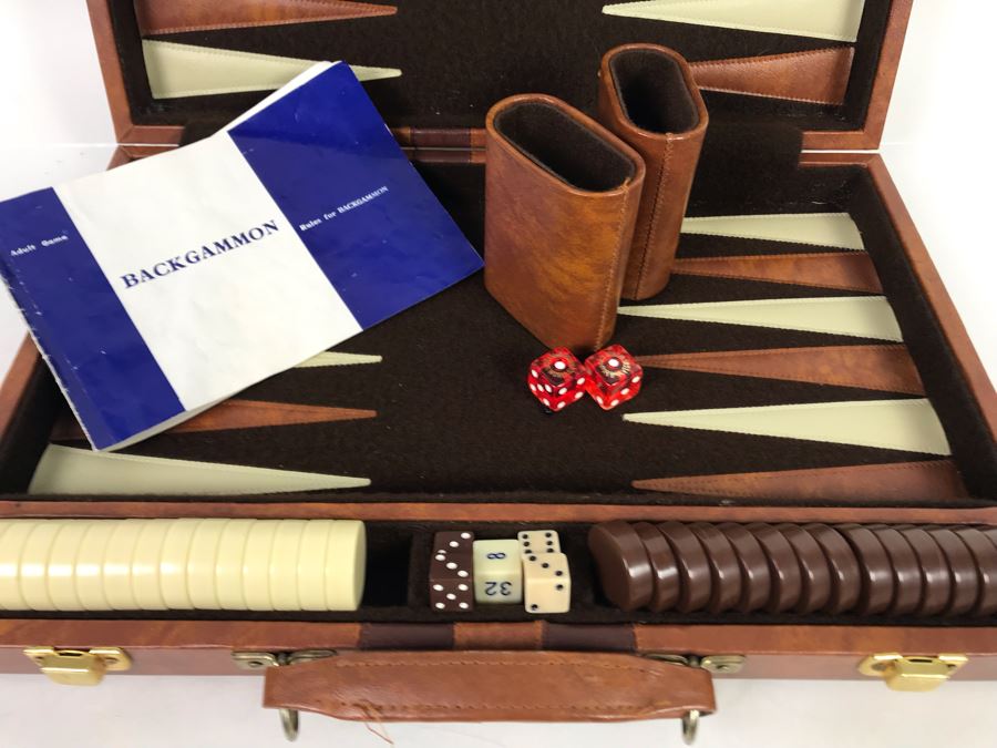 Portable Travel Case Backgammon Game [Photo 2]
