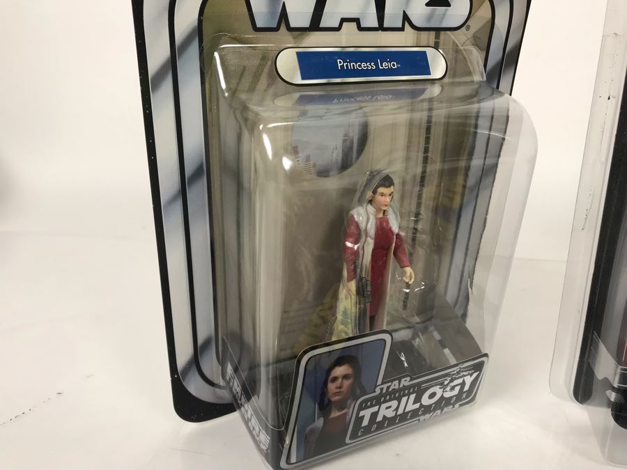 Star Wars Action Figures Toys Hasbro New Old Stock With (3) Sealed Movie Cards Packs [Photo 6]