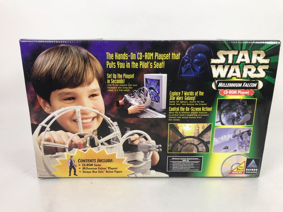Star Wars Action Millennium Falcoln CD-ROM Playset Toy Hasbro New Old Stock [Photo 7]