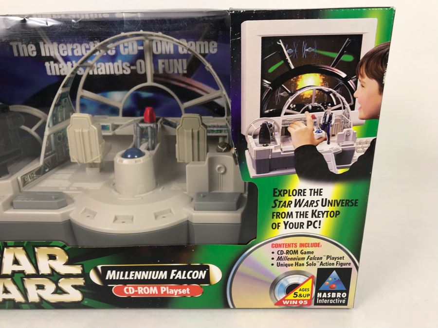 Star Wars Action Millennium Falcoln CD-ROM Playset Toy Hasbro New Old Stock [Photo 5]