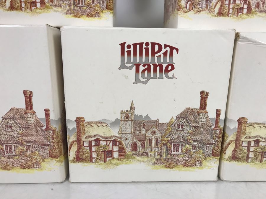 (6) Lilliput Lane Cottage Figurines With Boxes - See Photos For Details [Photo 2]