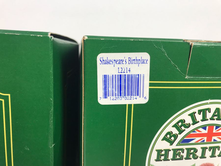 (5) Lilliput Lane Britain's Heritage Figurines With Boxes Tower Of London, Shakespeare's Birthplace, Windsor Castle - See Photos For Details [Photo 8]