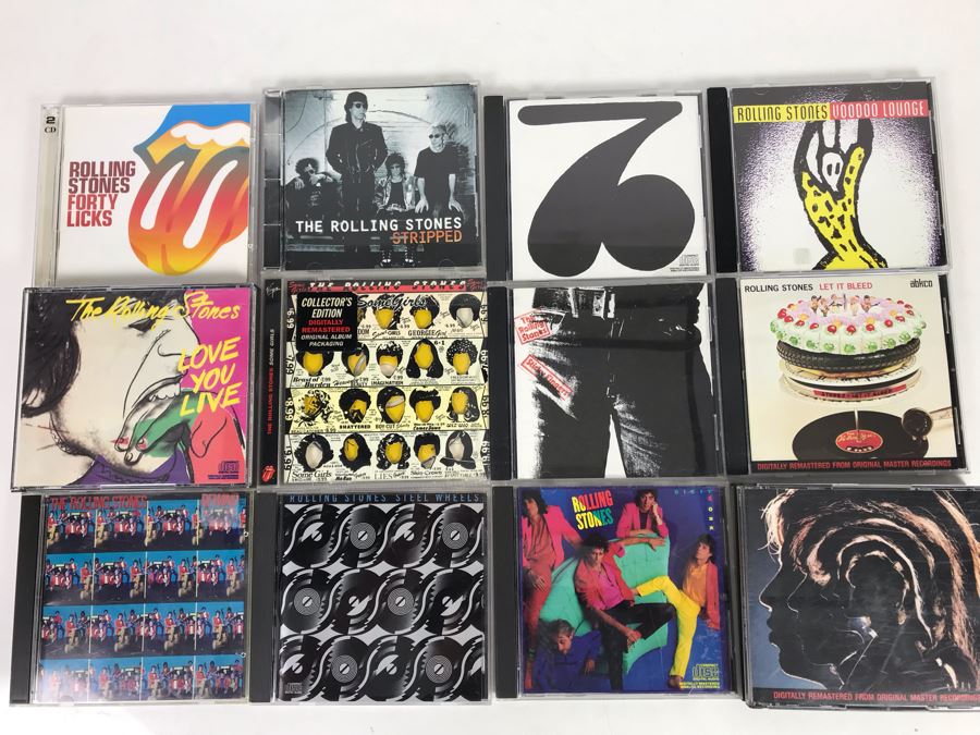 12 Rolling Stones Rock Music CDs