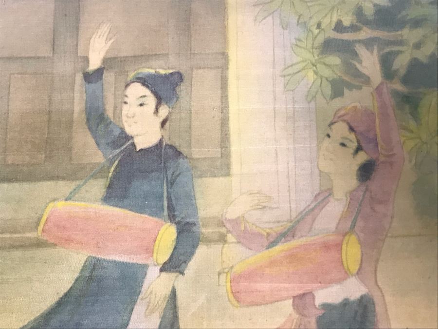 Framed Original Signed Asian Artwork 22.5 X 15 [Photo 5]