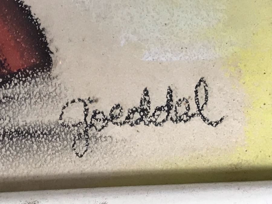 Pair Of Framed Original Signed Animal Caricatures Artwork Signed By Goeddel Each 18 X 22 [Photo 6]