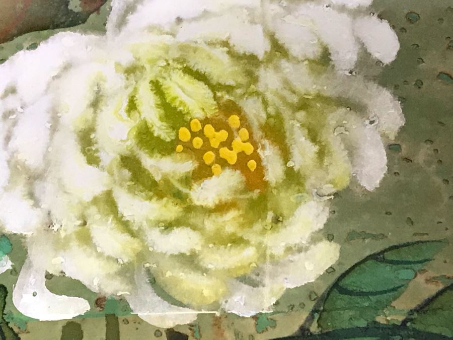 Framed Original Signed Asian Painting 5.5 X 12 [Photo 9]