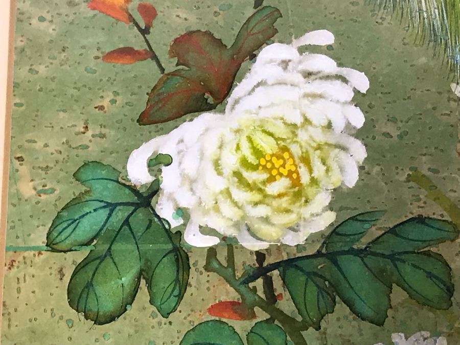 Framed Original Signed Asian Painting 5.5 X 12 [Photo 6]