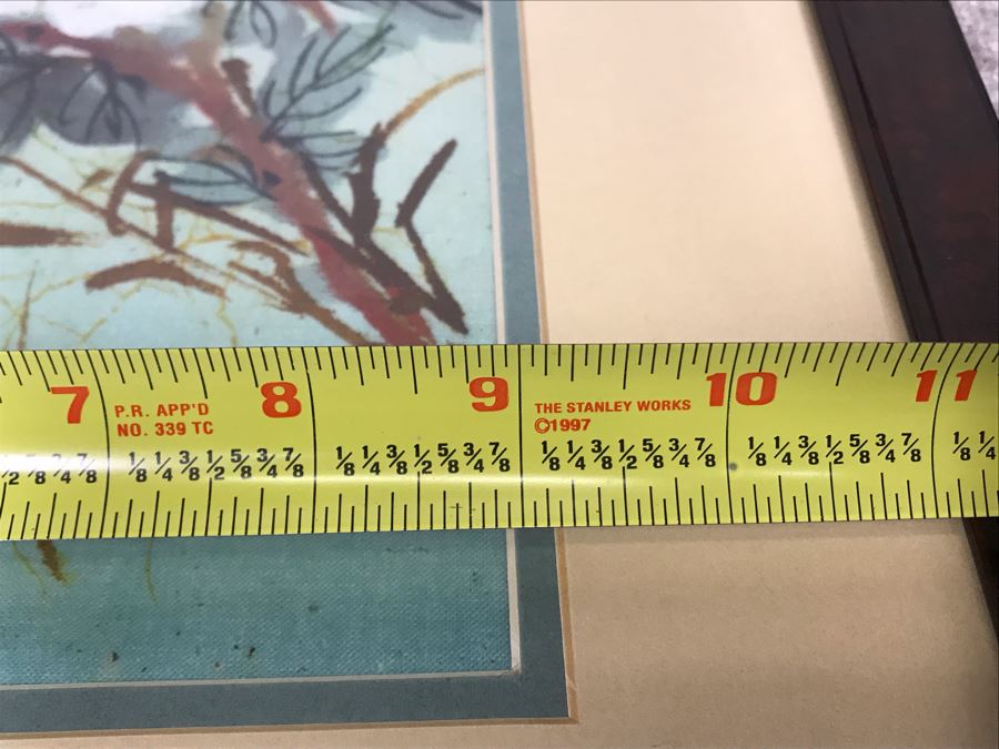 Framed Original Signed Asian Painting 9 X 13 [Photo 8]