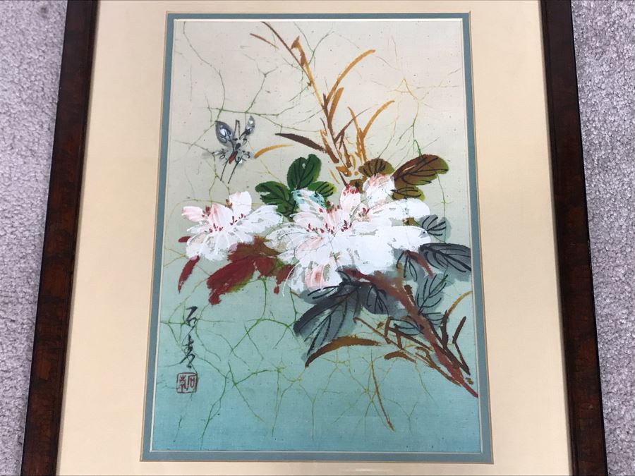 Framed Original Signed Asian Painting 9 X 13 [Photo 2]