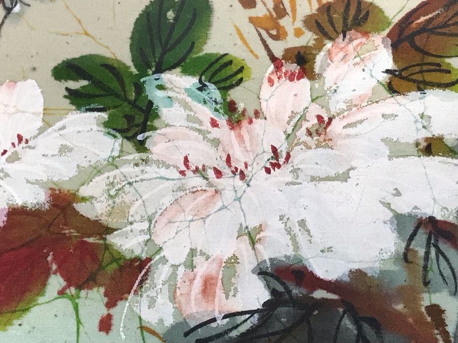 Framed Original Signed Asian Painting 9 X 13 [Photo 5]