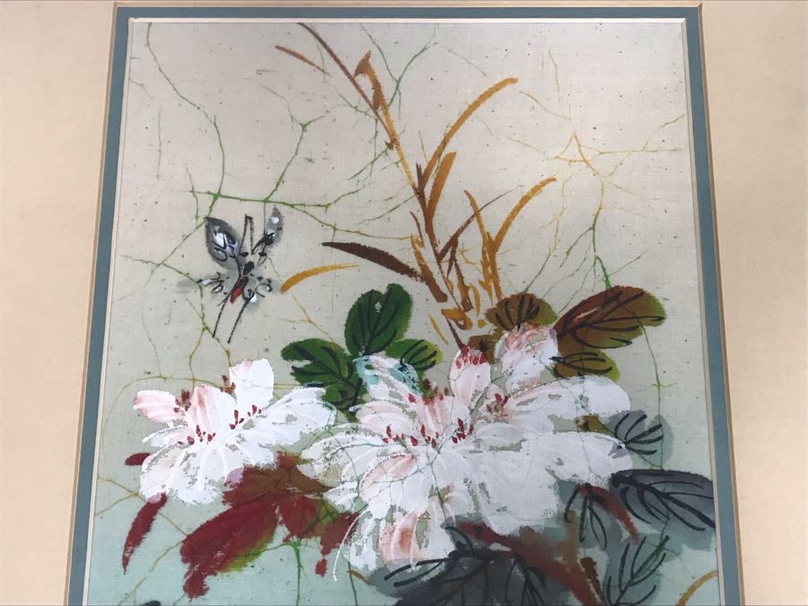Framed Original Signed Asian Painting 9 X 13 [Photo 3]