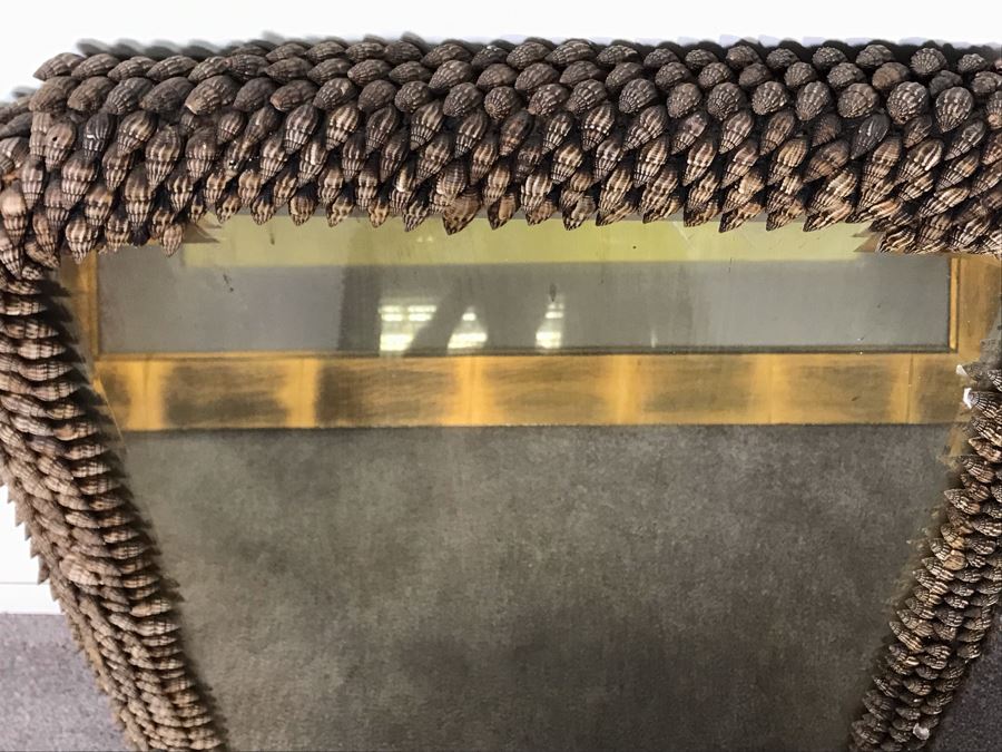 Designer Organic Shell Beveled Glass Wall Mirror 21 X 27 [Photo 4]