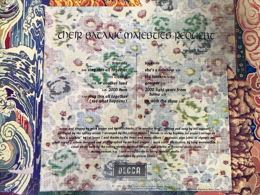 The Rolling Stones Their Satanic Majesties Request Gatefold Vinyl Record [Photo 5]