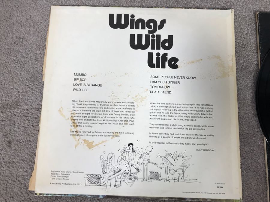 Paul McCartney And Wings Wild Life Vinyl Record - Some People Never Know [Photo 10]
