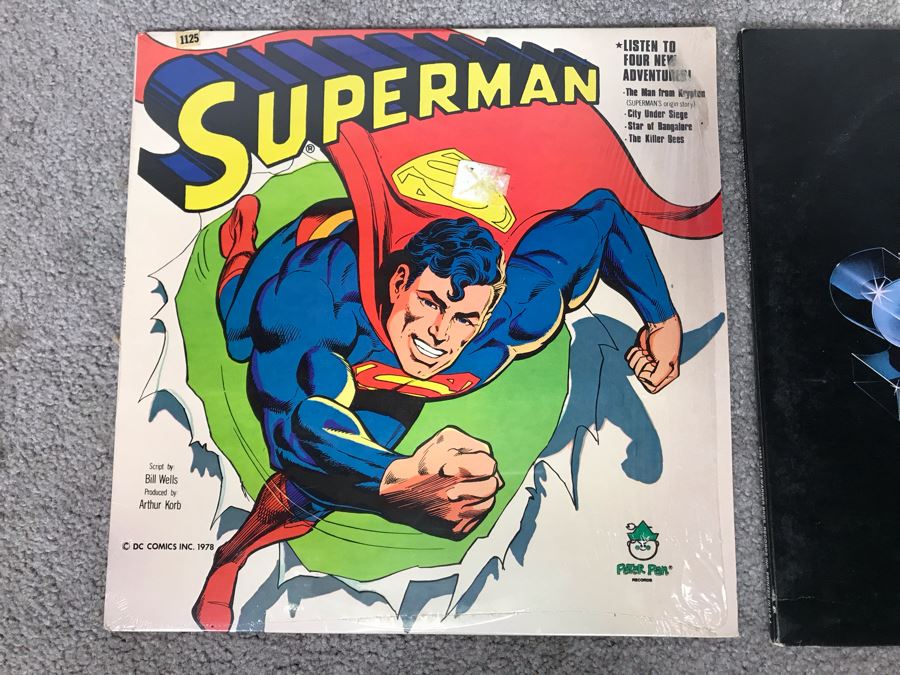 Vintage 1978 DC Comics Superman Vinyl Record And Superman The Movie Vinyl Gatefold Record [Photo 2]