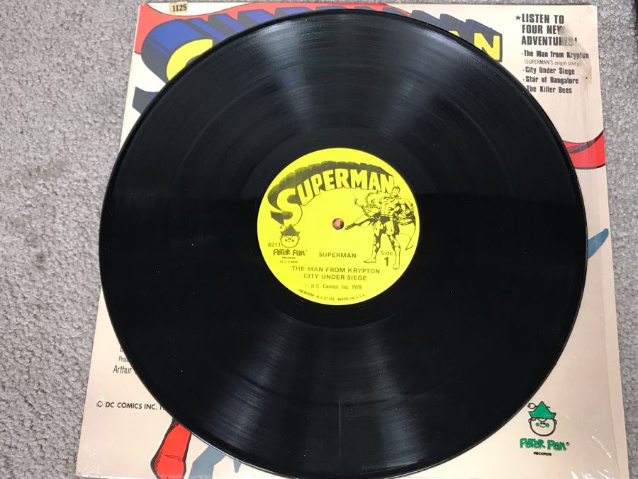 Vintage 1978 DC Comics Superman Vinyl Record And Superman The Movie Vinyl Gatefold Record [Photo 6]