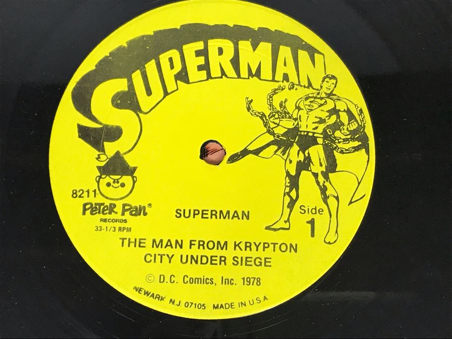 Vintage 1978 DC Comics Superman Vinyl Record And Superman The Movie Vinyl Gatefold Record [Photo 5]
