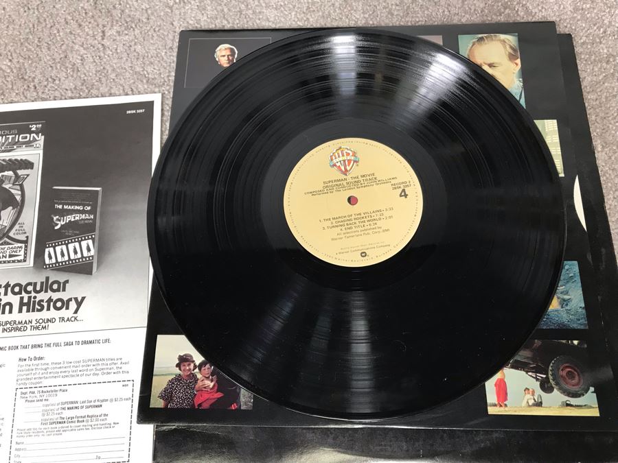 Vintage 1978 DC Comics Superman Vinyl Record And Superman The Movie Vinyl Gatefold Record [Photo 15]