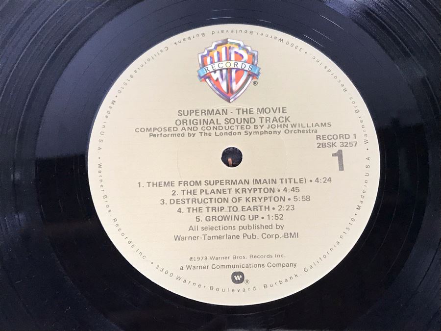 Vintage 1978 DC Comics Superman Vinyl Record And Superman The Movie Vinyl Gatefold Record [Photo 19]