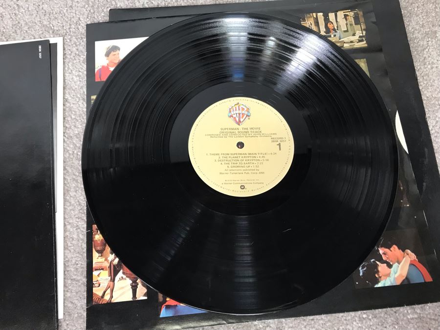 Vintage 1978 DC Comics Superman Vinyl Record And Superman The Movie Vinyl Gatefold Record [Photo 18]