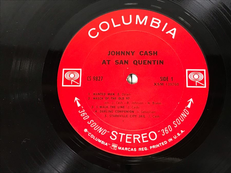 (2) Johnny Cash Vinyl Records: At Folsom Prison And At San Quentin [Photo 11]