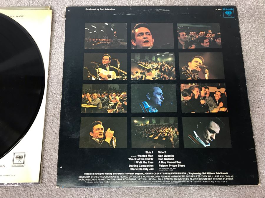 (2) Johnny Cash Vinyl Records: At Folsom Prison And At San Quentin [Photo 9]
